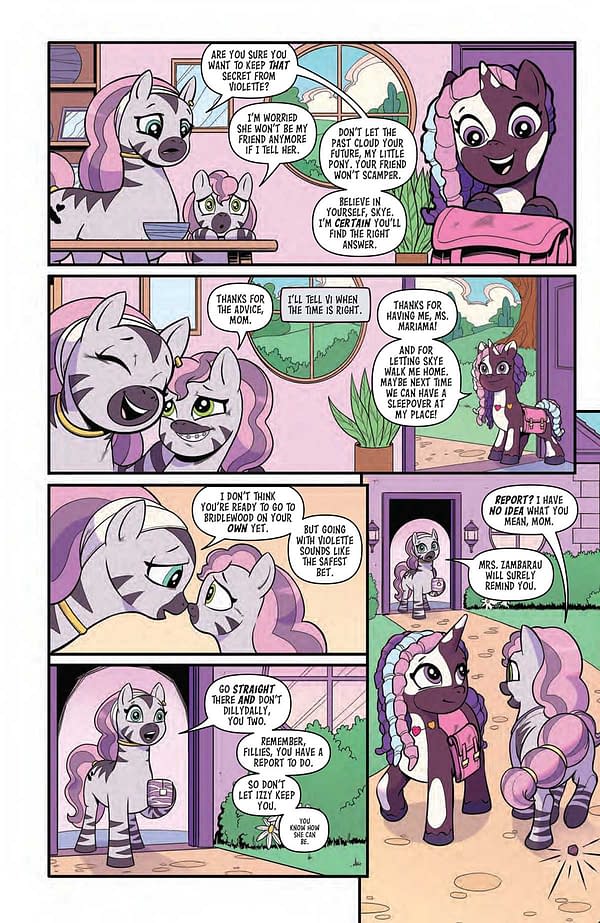 Interior preview page from MY LITTLE PONY: SKYE'S SECRET #1 NATACHA BUSTOS COVER