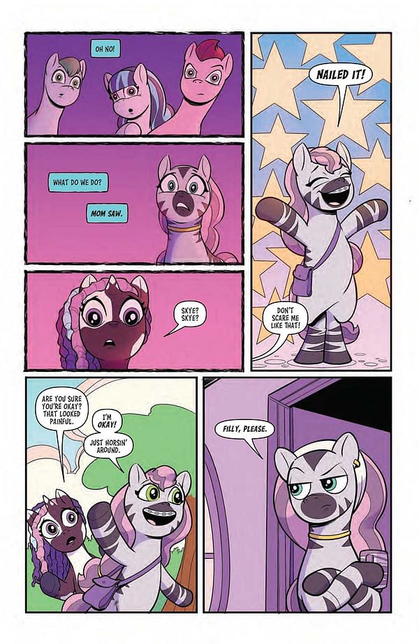 Interior preview page from MY LITTLE PONY: SKYE'S SECRET #1 NATACHA BUSTOS COVER