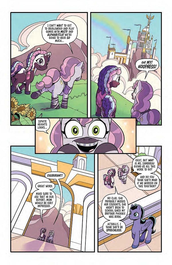 Interior preview page from MY LITTLE PONY: SKYE'S SECRET #1 NATACHA BUSTOS COVER