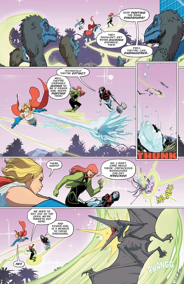 Interior preview page from Power Girl #18