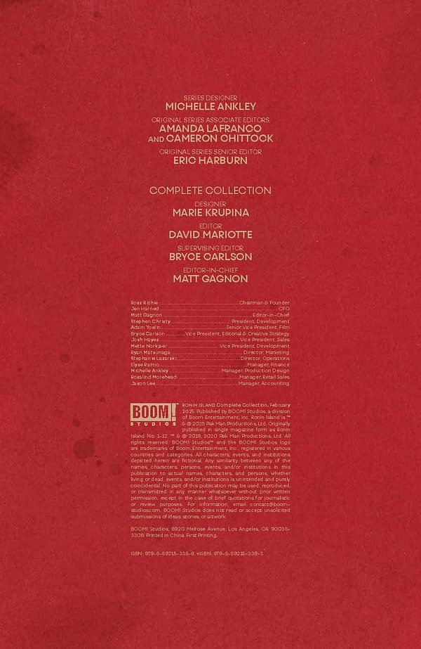 Interior preview page from Ronin Island: The Complete Collection