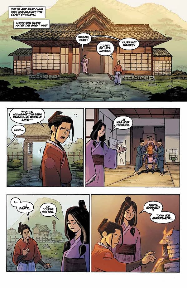 Interior preview page from Ronin Island: The Complete Collection