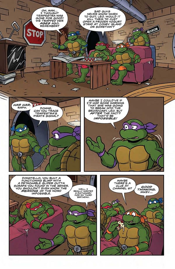 Interior preview page from TMNT: SATURDAY MORNING ADVENTURES 2 #22 SARAH MYER COVER