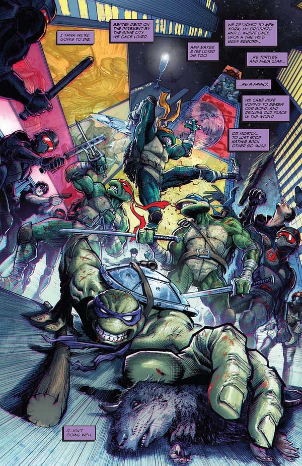 Interior preview page from TEENAGE MUTANT NINJA TURTLES #7 JORGE FORNéS COVER