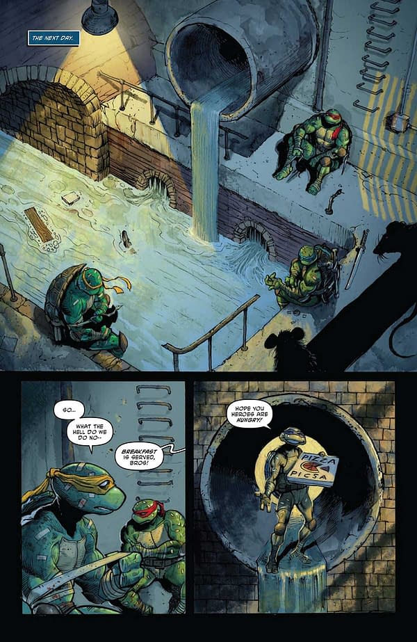 Interior preview page from TEENAGE MUTANT NINJA TURTLES #7 JORGE FORNéS COVER