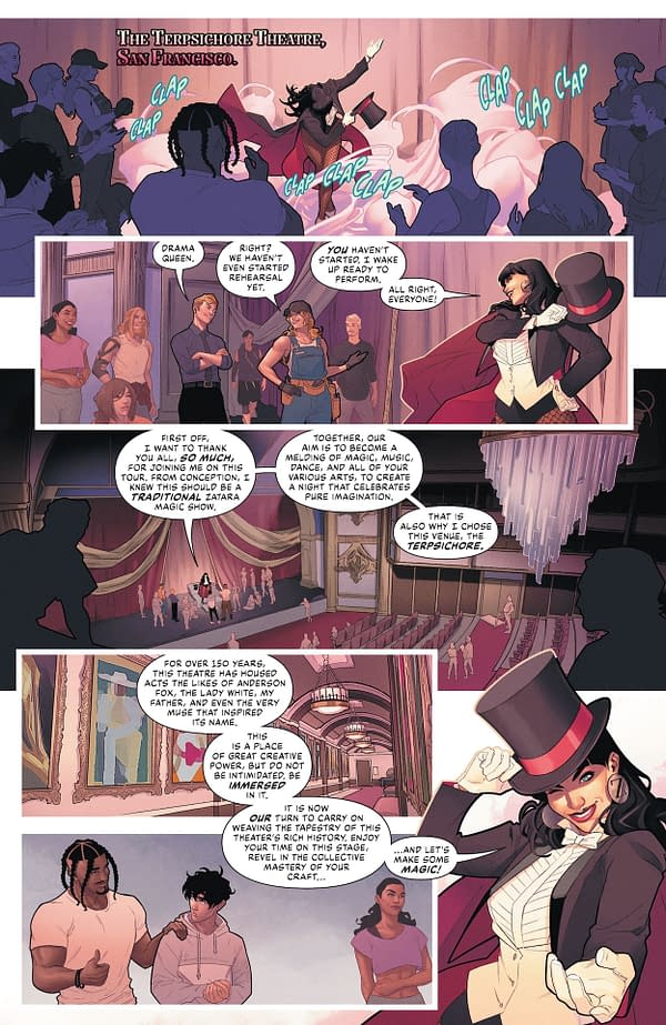 Interior preview page from Zatanna #1