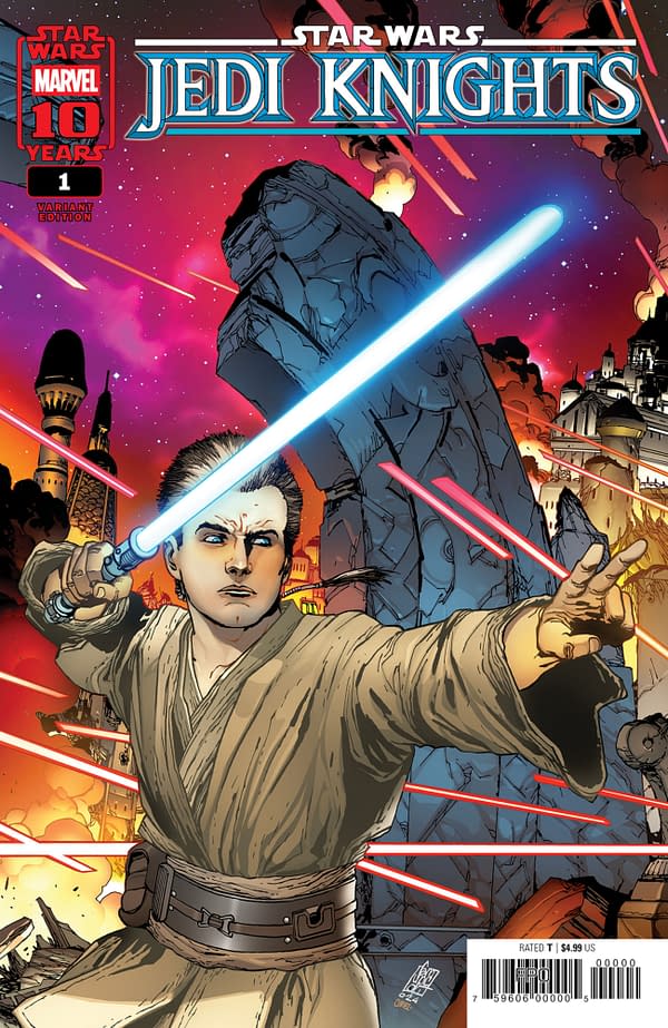 Cover image for STAR WARS: JEDI KNIGHTS #1 GIUSEPPE CAMUNCOLI VARIANT