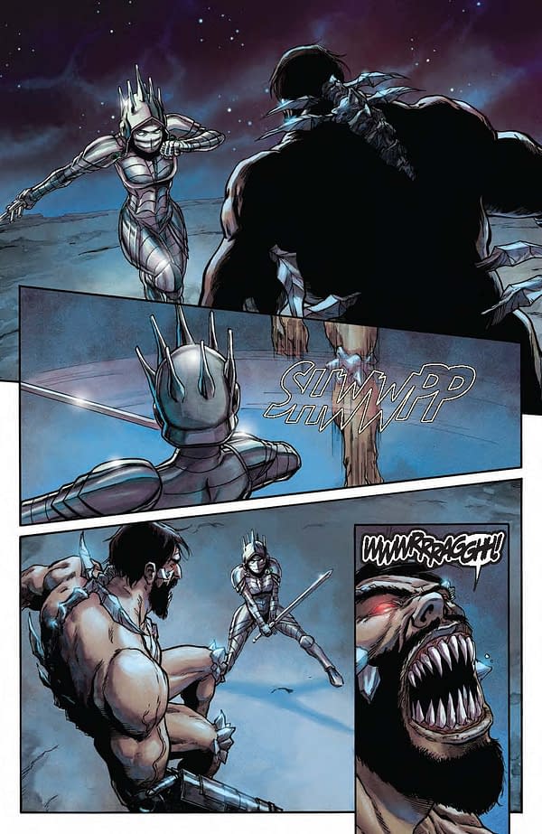 Interior preview page from Amory Wars: No World For Tomorrow #9
