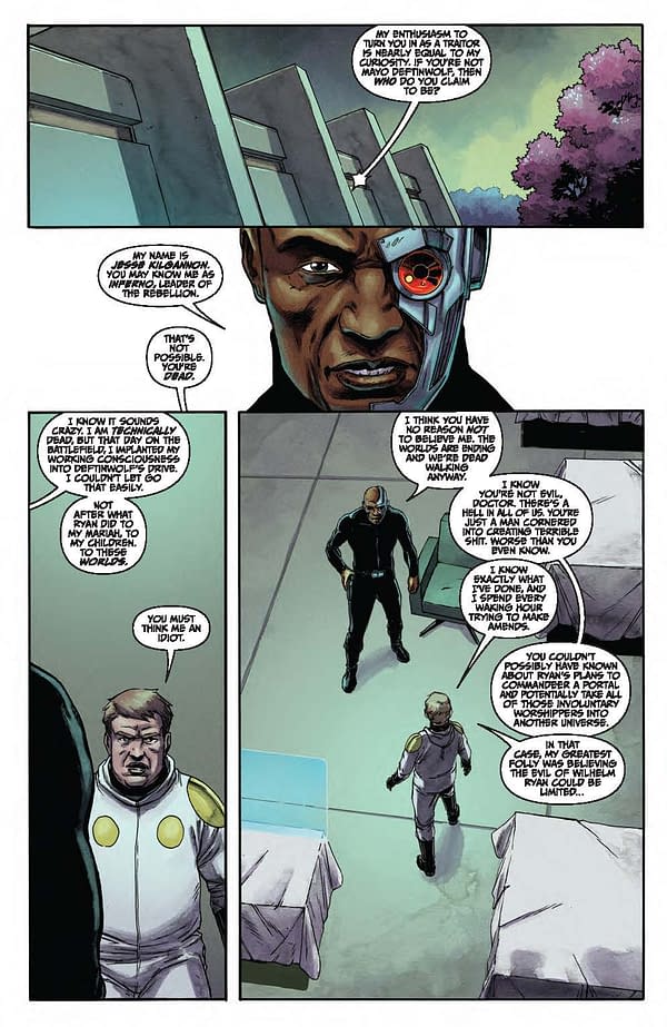 Interior preview page from Amory Wars: No World For Tomorrow #9