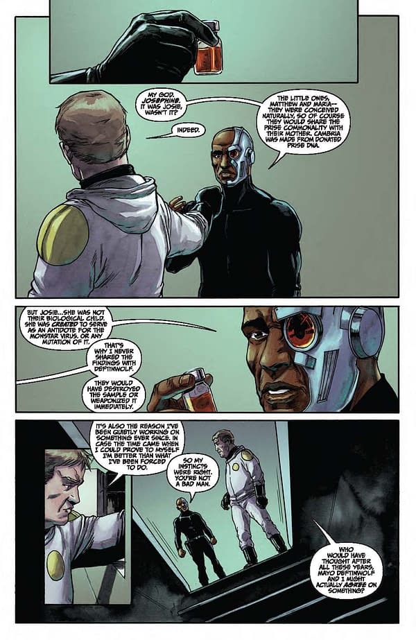 Interior preview page from Amory Wars: No World For Tomorrow #9