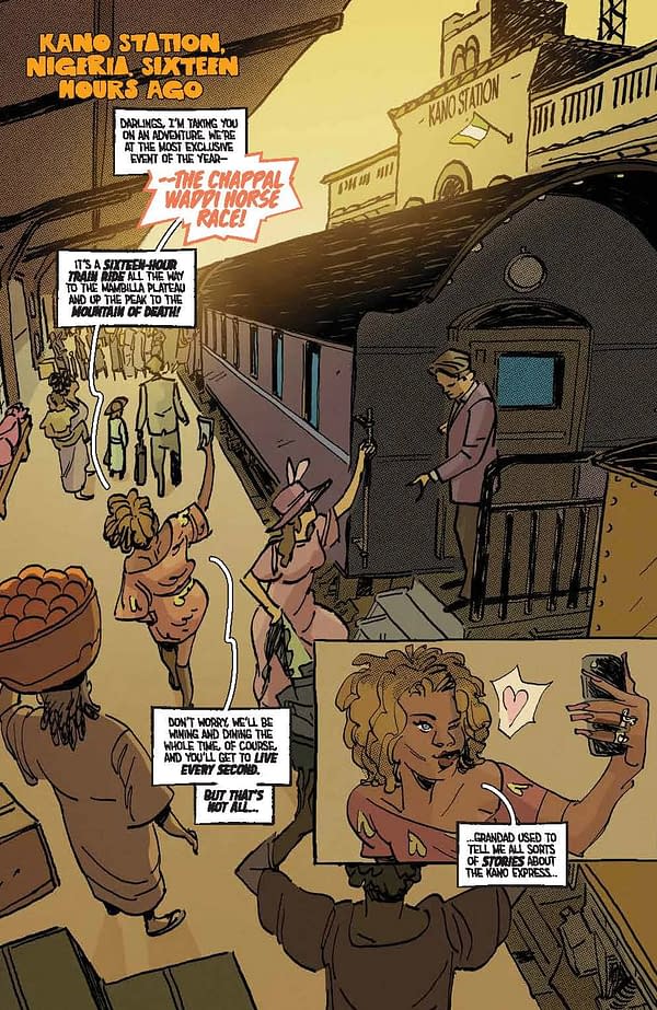 Interior preview page from Bronze Faces #2