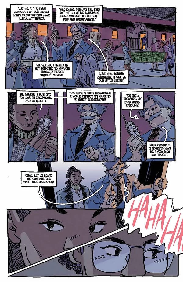 Interior preview page from Bronze Faces #2