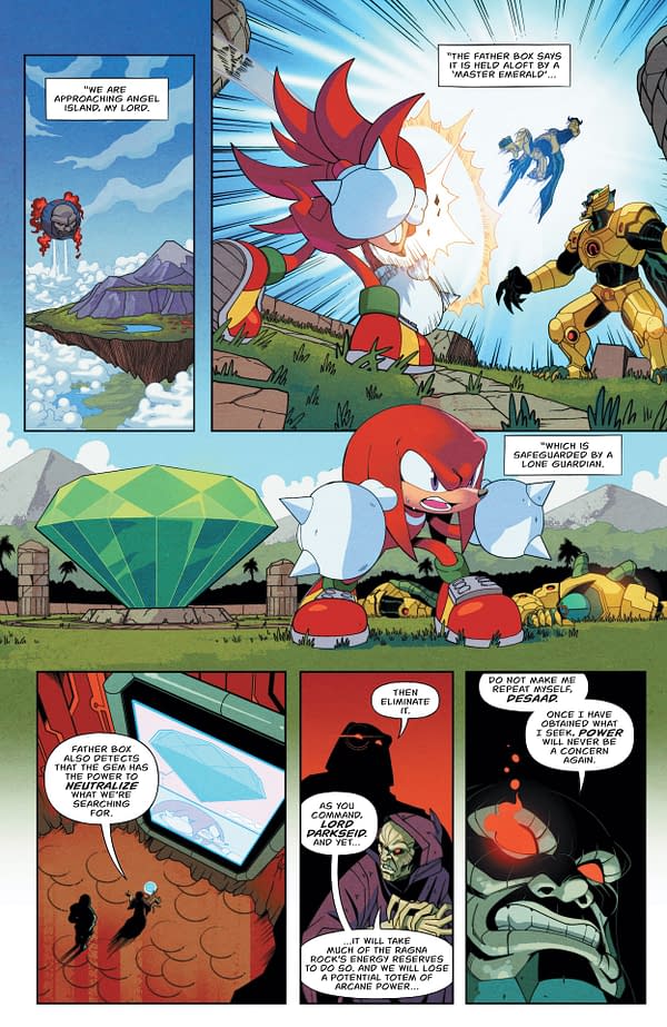 Interior preview page from DC x Sonic the Hedgehog #1