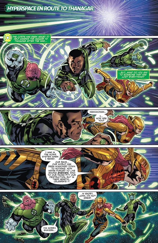 Interior preview page from Green Lantern Corps #2