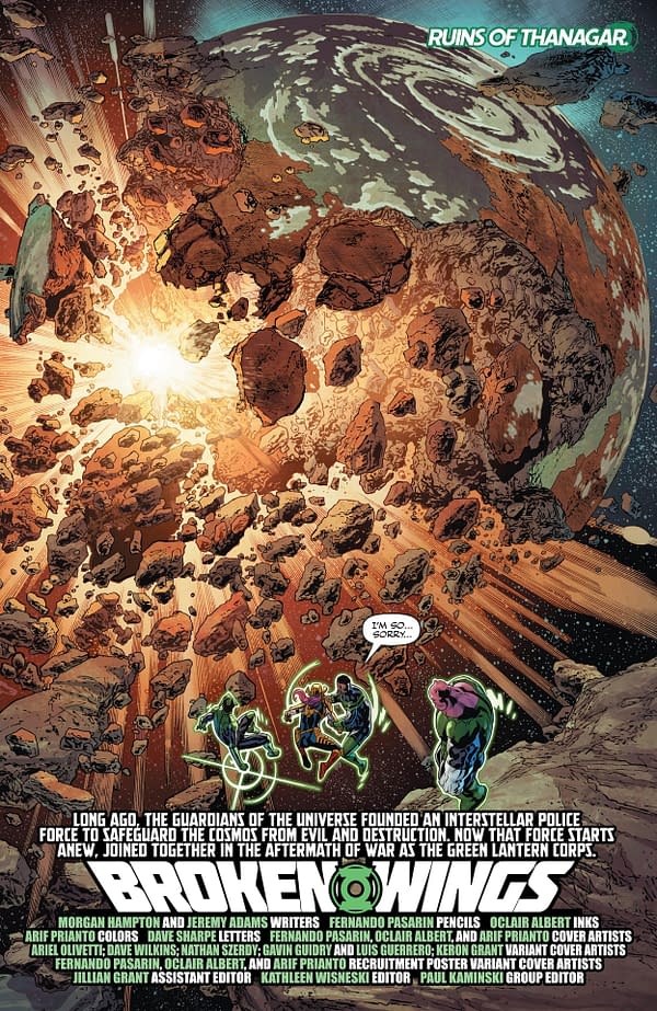 Interior preview page from Green Lantern Corps #2