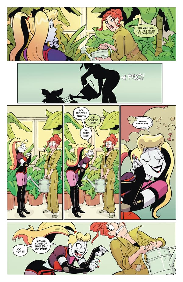 Interior preview page from Harley Quinn Fartacular: Silent Butt Deadly #1