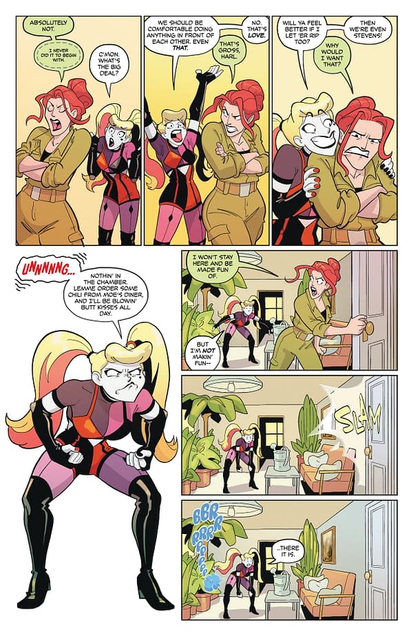 Interior preview page from Harley Quinn Fartacular: Silent Butt Deadly #1