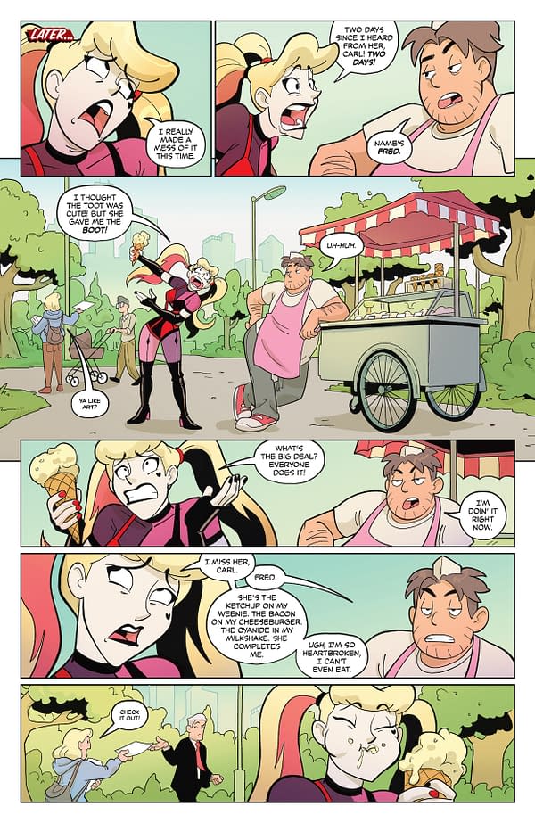 Interior preview page from Harley Quinn Fartacular: Silent Butt Deadly #1