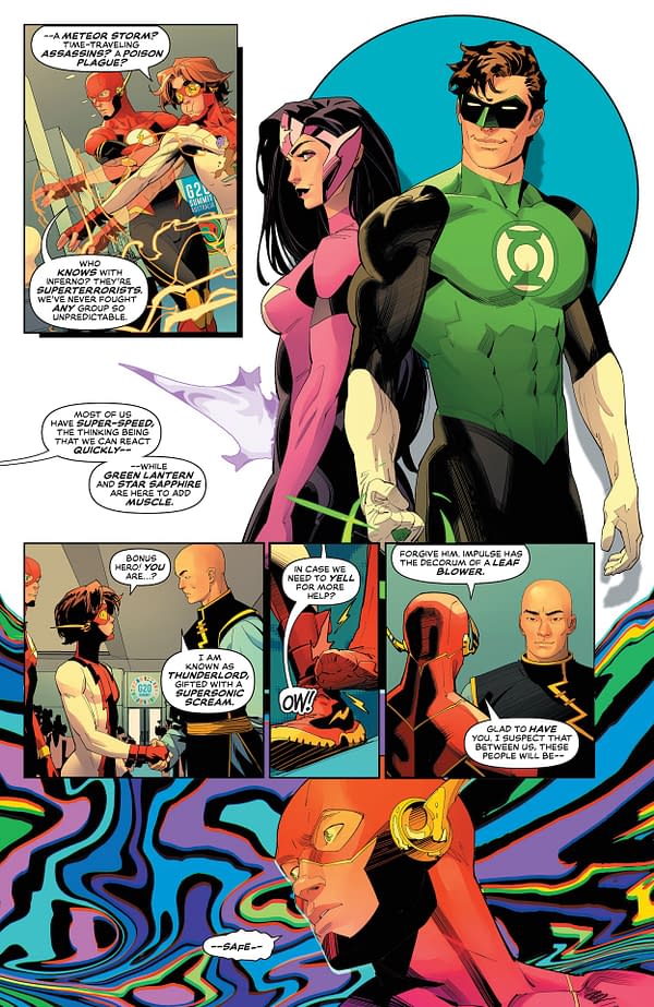 Interior preview page from Justice League Unlimited #5