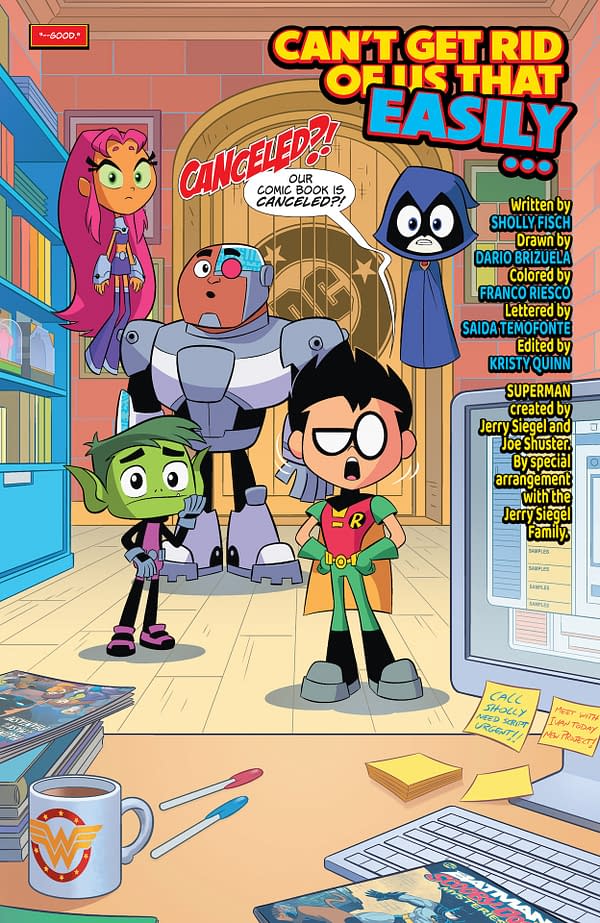 Interior preview page from Teen Titans Go #1