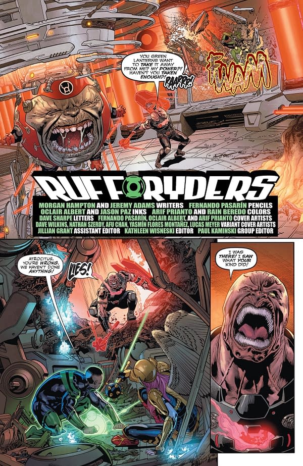 Interior preview page from Green Lantern Corps #3