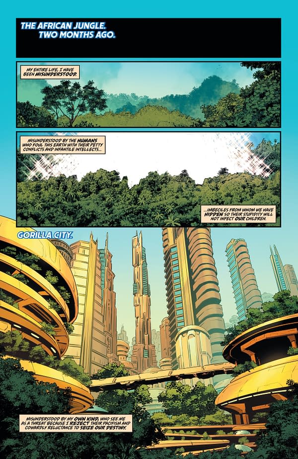 Interior preview page from Justice League Unlimited #6