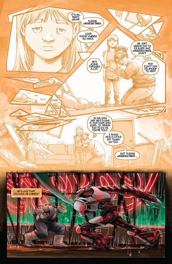 Interior preview page from TEENAGE MUTANT NINJA TURTLES: NIGHTWATCHER #7 FERO PE COVER