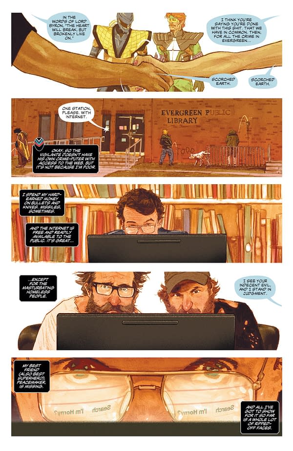 Interior preview page from Peacemaker Presents The Vigilante/Eagly Double Feature #2