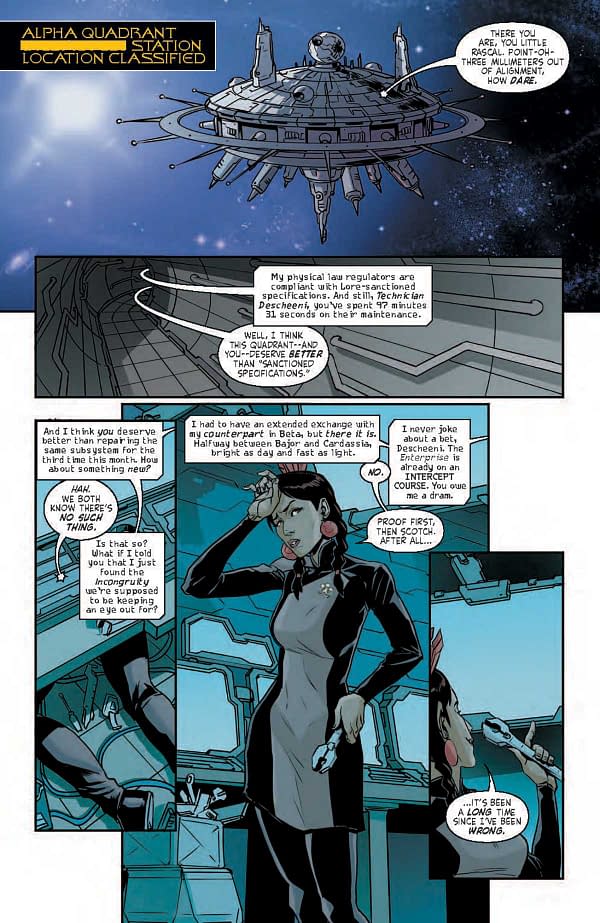 Interior preview page from STAR TREK #31 MALACHI WARD COVER