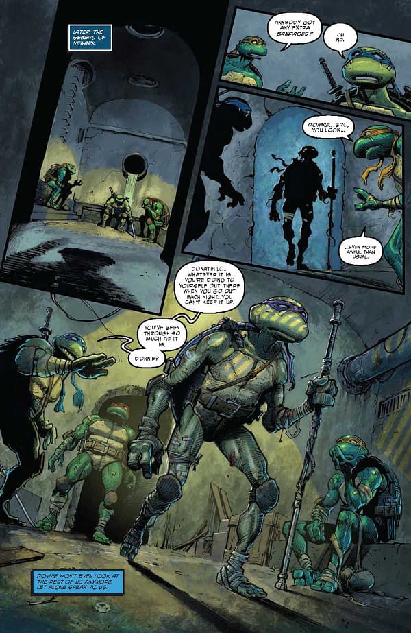 Interior preview page from TEENAGE MUTANT NINJA TURTLES #8 JORGE FORNéS COVER