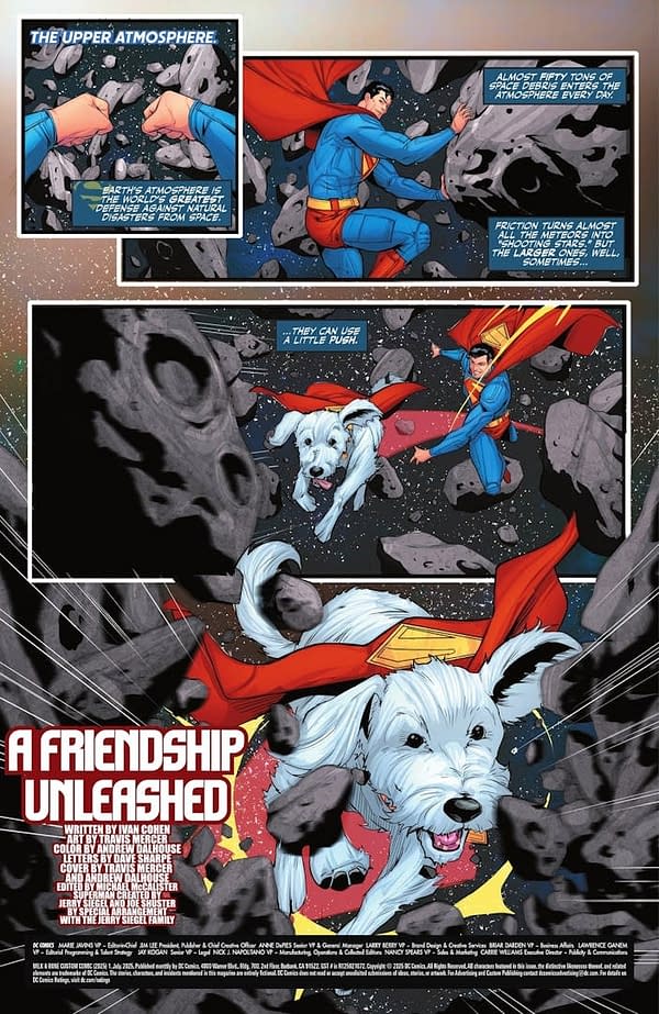 Exclusive Free DC Superman & Krypto Comic With Milk-Bone Dog Biscuits
