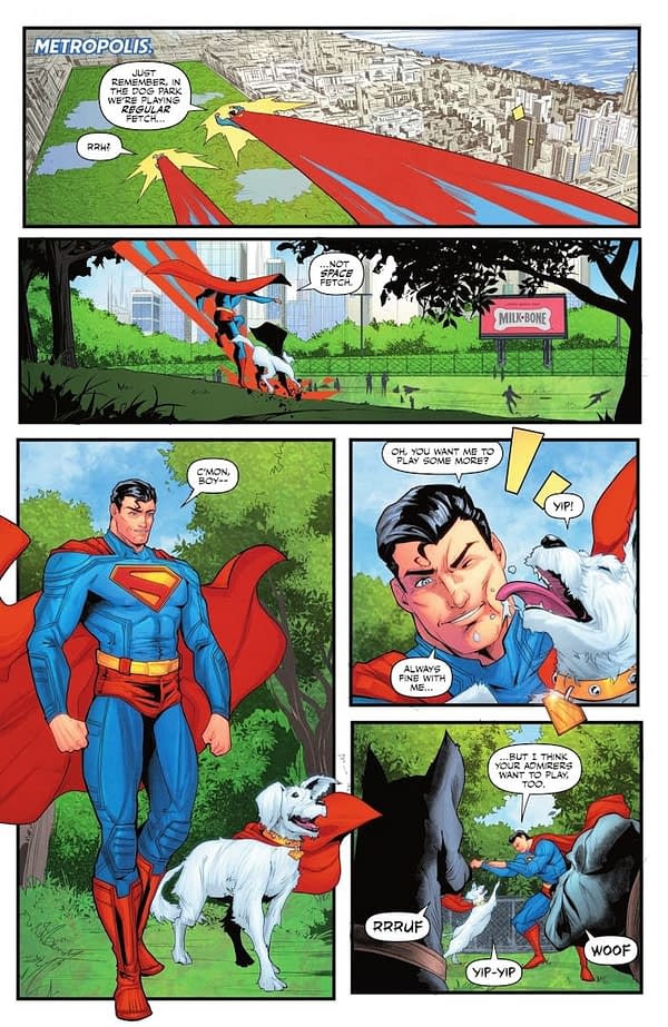 Exclusive Free DC Superman & Krypto Comic With Milk-Bone Dog Biscuits