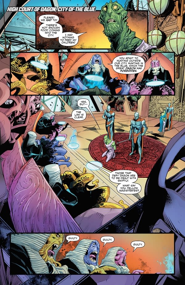 Interior preview page from Aquaman #5