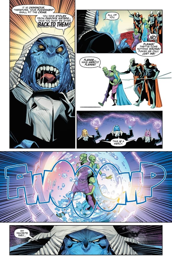 Interior preview page from Aquaman #5