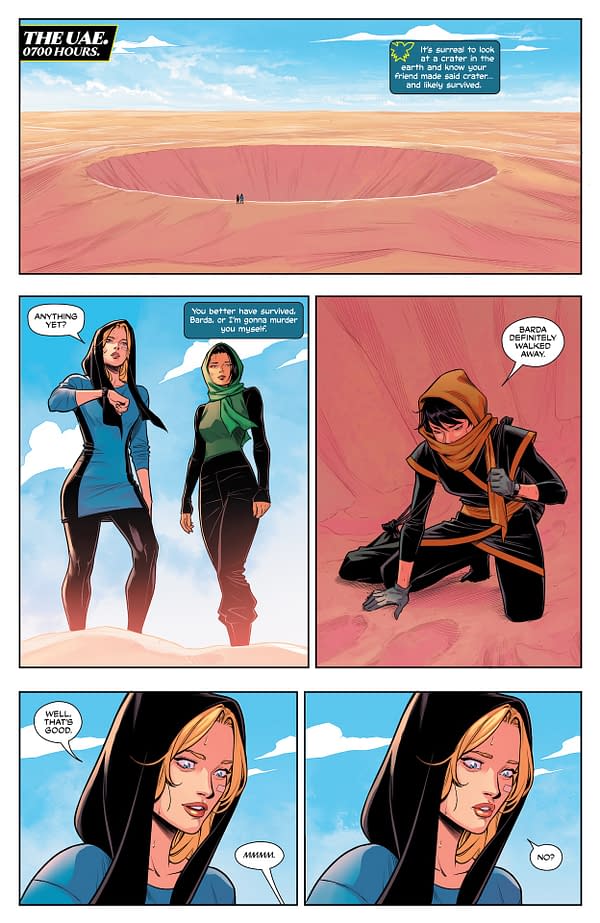 Interior preview page from Birds of Prey #22