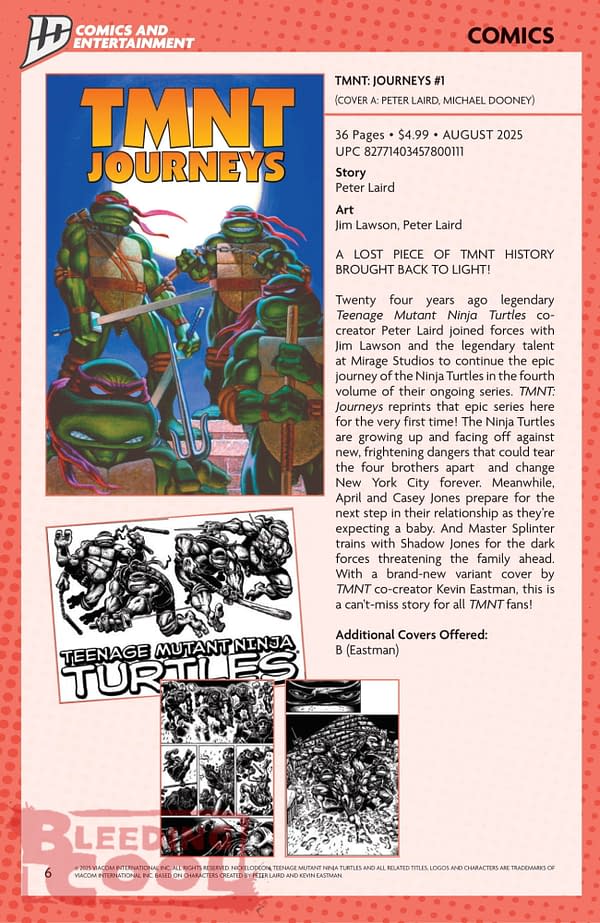 IDW August Full 2025 Solicits Including Valiant
