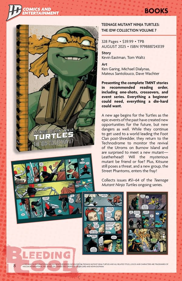 IDW August Full 2025 Solicits Including Valiant