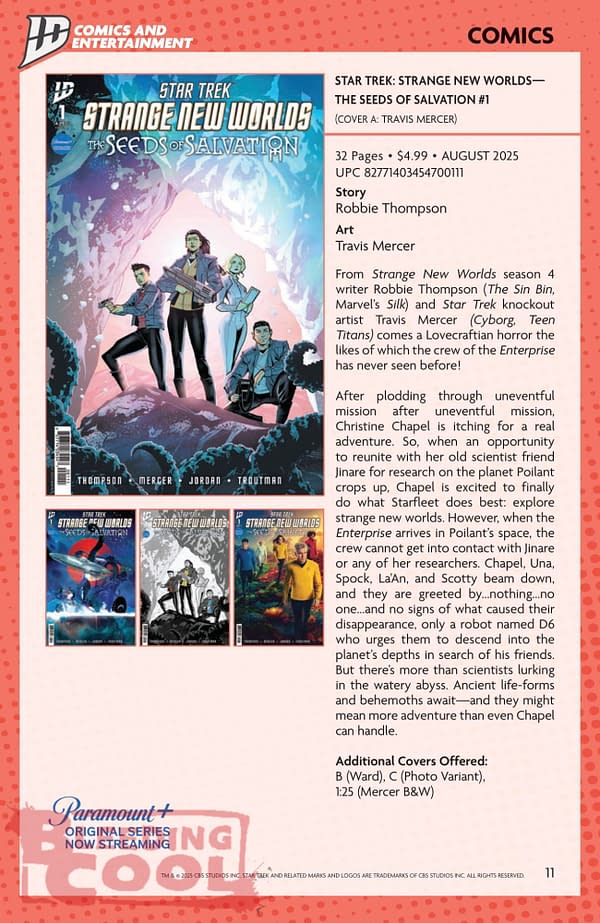 IDW August Full 2025 Solicits - Event Horizon, Valiant, Shredder, TMNT Journeys