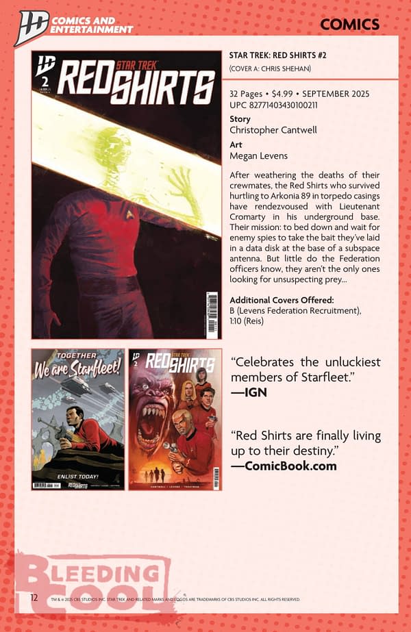 IDW August Full 2025 Solicits - Event Horizon, Valiant, Shredder, TMNT Journeys