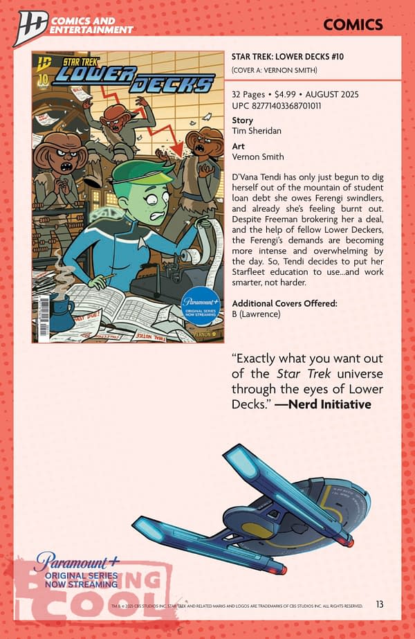 IDW August Full 2025 Solicits - Event Horizon, Valiant, Shredder, TMNT Journeys