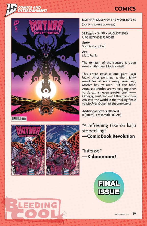 IDW August Full 2025 Solicits - Event Horizon, Valiant, Shredder, TMNT Journeys