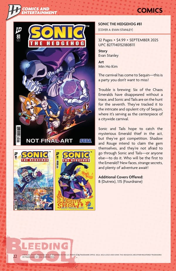 IDW August Full 2025 Solicits - Event Horizon, Valiant, Shredder, TMNT Journeys