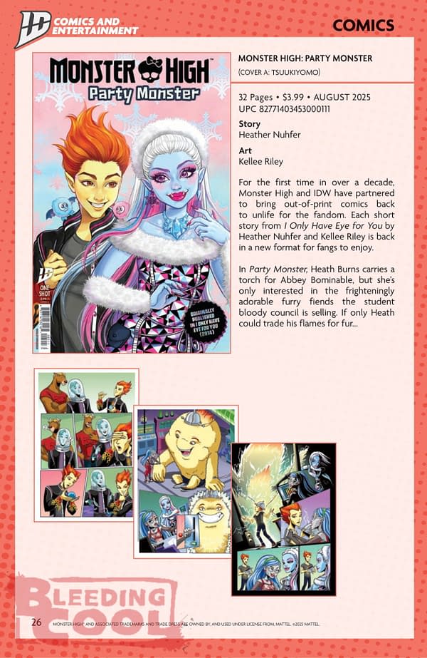 IDW August Full 2025 Solicits - Event Horizon, Valiant, Shredder, TMNT Journeys