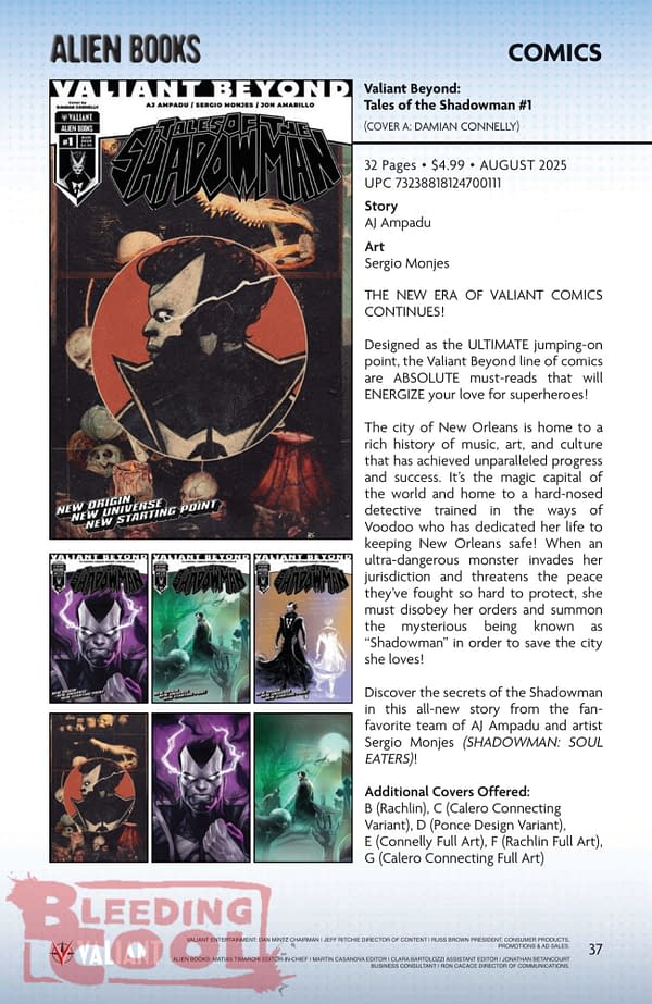 IDW August Full 2025 Solicits - Event Horizon, Valiant, Shredder, TMNT Journeys