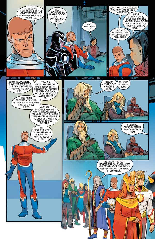 Interior preview page from DC vs. Vampires: World War V #9
