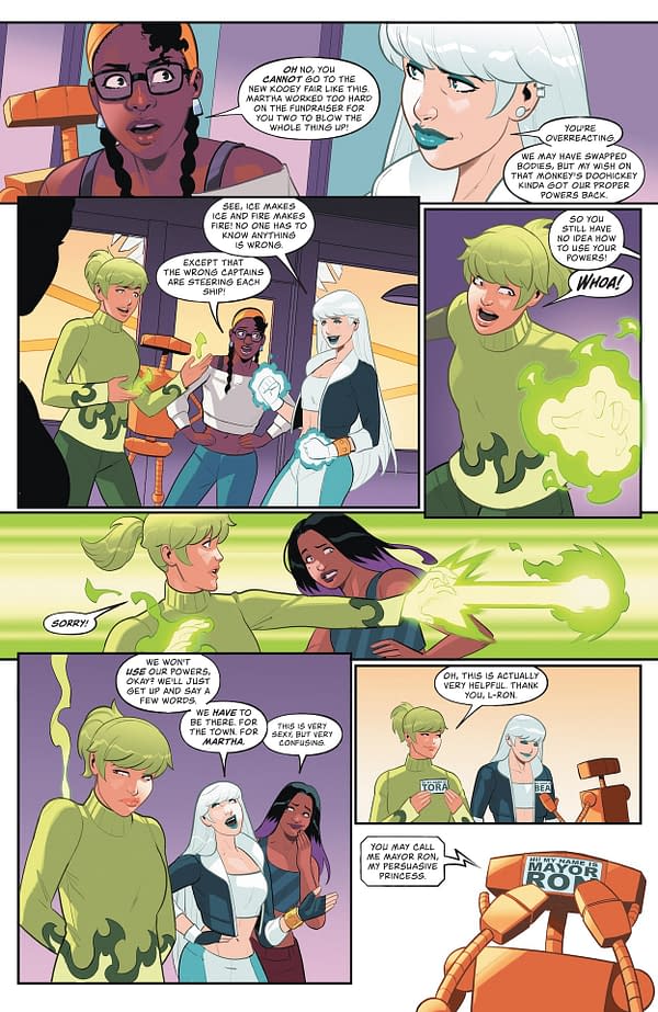 Interior preview page from Fire and Ice: When Hell Freezes Over #2