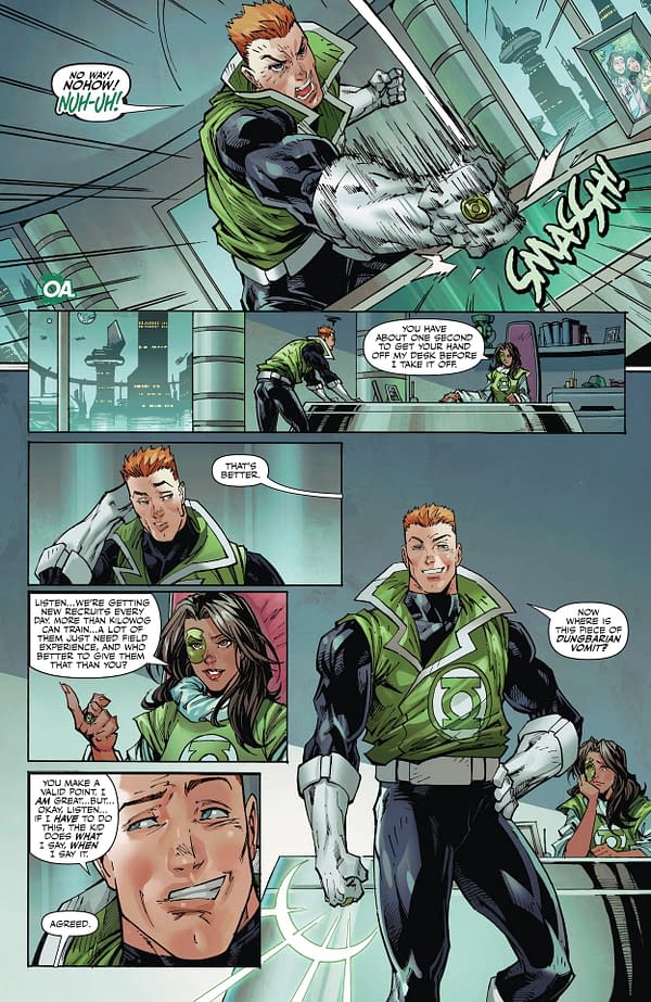 Interior preview page from Green Lantern Corps #4