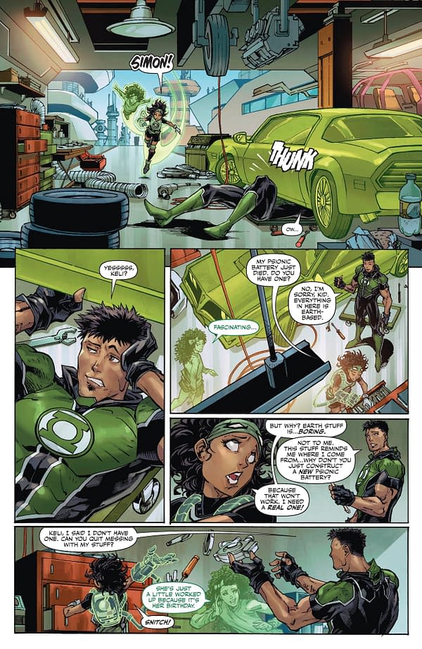 Interior preview page from Green Lantern Corps #4