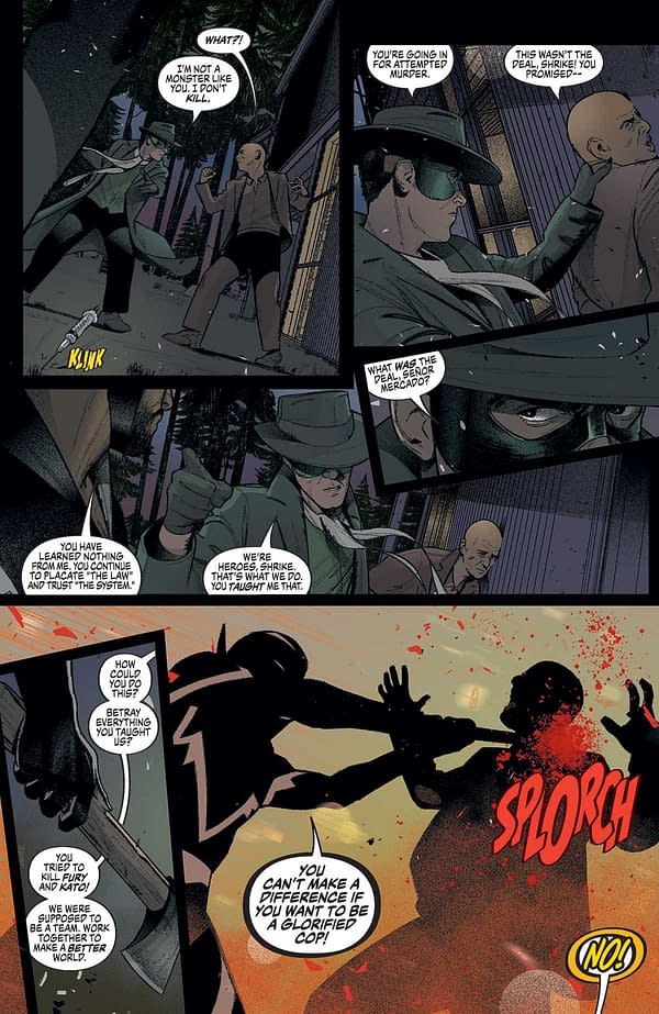 Interior preview page from Green Hornet/Miss Fury #5