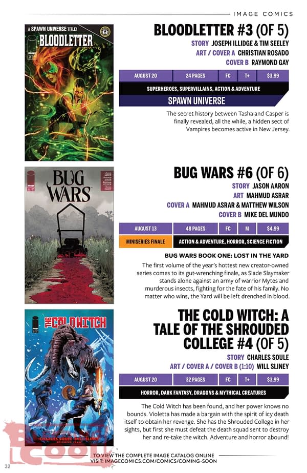 Image Comics August 2025 Solicits